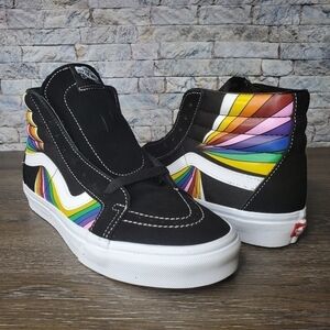 New Vans Sk8-Hi Reissue Refract Blk/Tr Wht